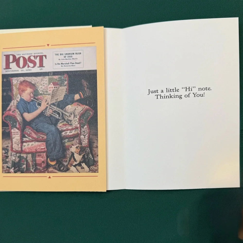 Saturday Evening Post Greeting Cards and Envelopes 7 Total